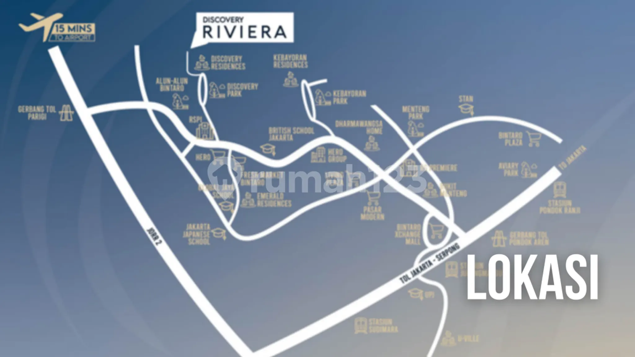 akses lokasi discovery rieviera